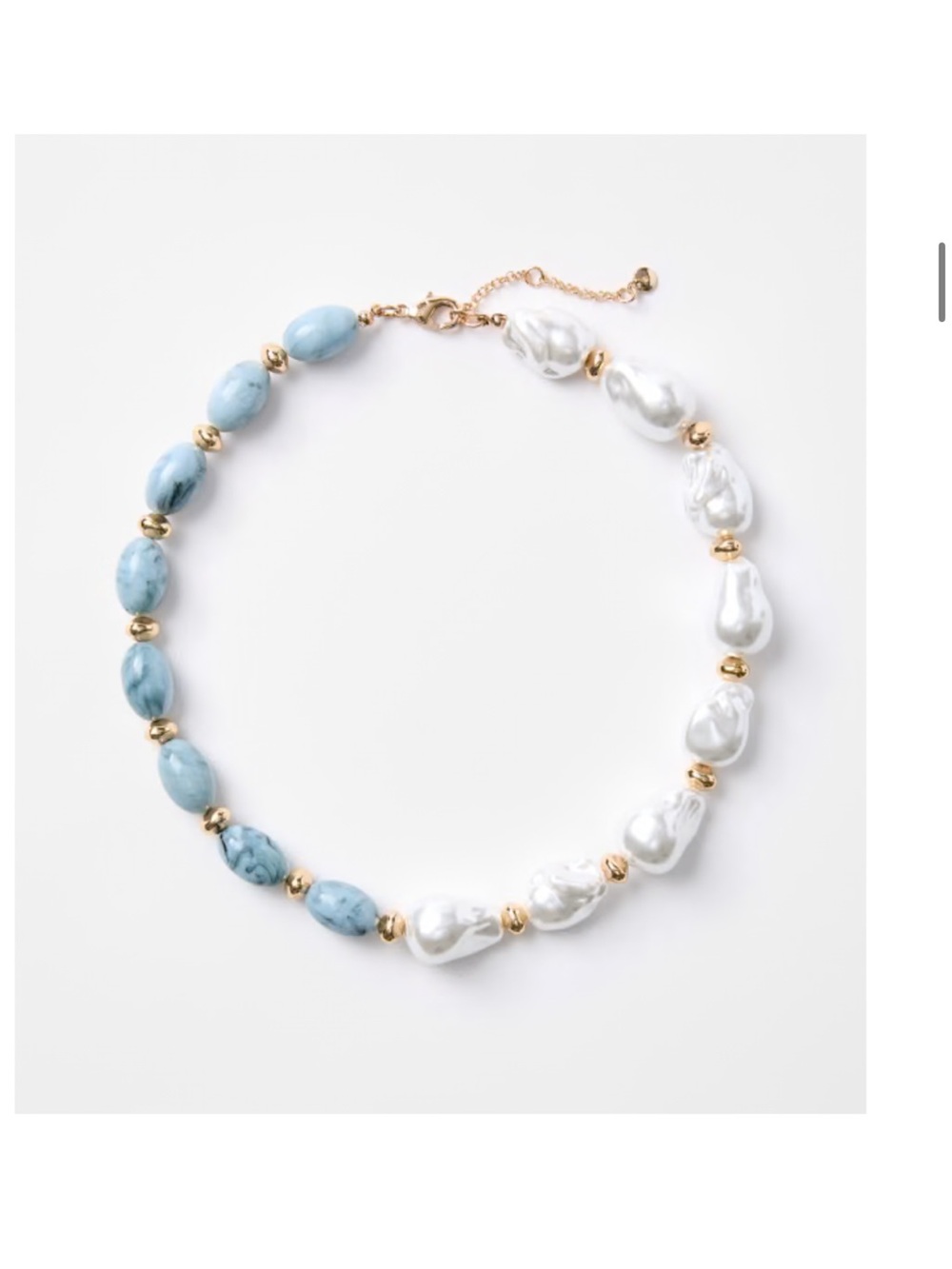 Loft Pearlized chunky statement necklace
